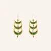 By bar Earrings*bali earring | green