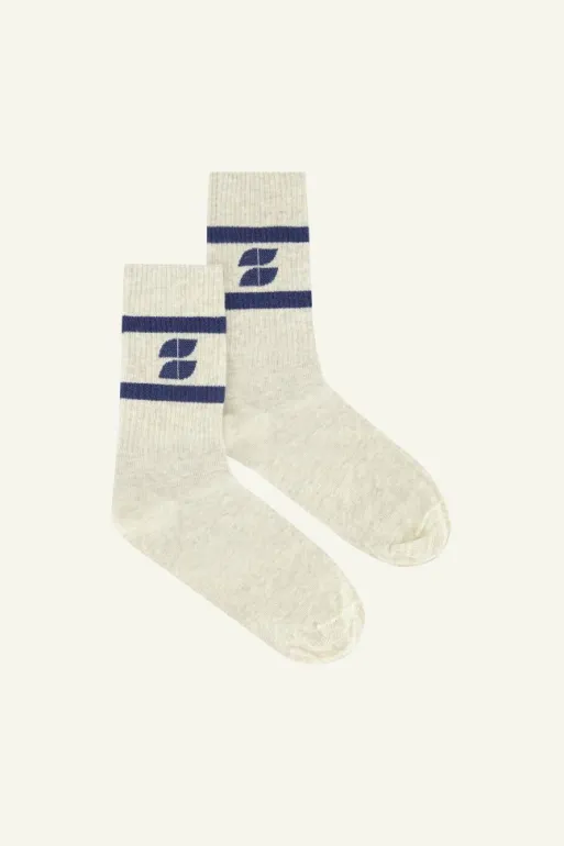 By bar Socks*logo sparkle socks | navy